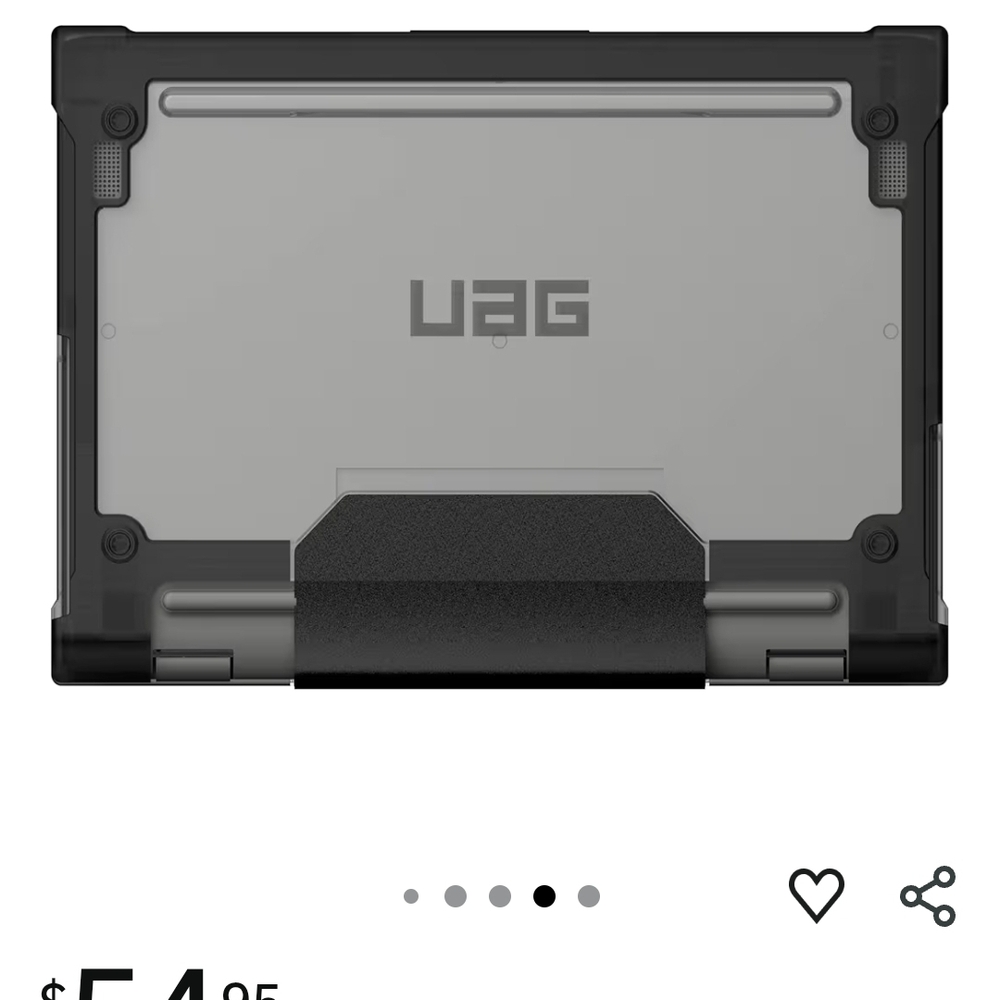 UAG Rugged Laptop Case in Black and Gray